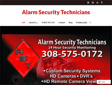 Tablet Screenshot of alarmsecuritytechnicians.com